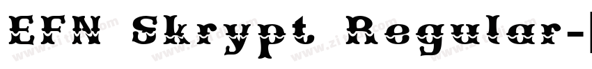 EFN Skrypt Regular字体转换